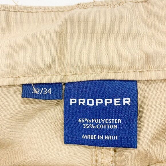 Propper BDU Pants Mens 32 Tan Combat Trousers Outdoor Hiking Camping Fish 32x27 - Picture 12 of 16